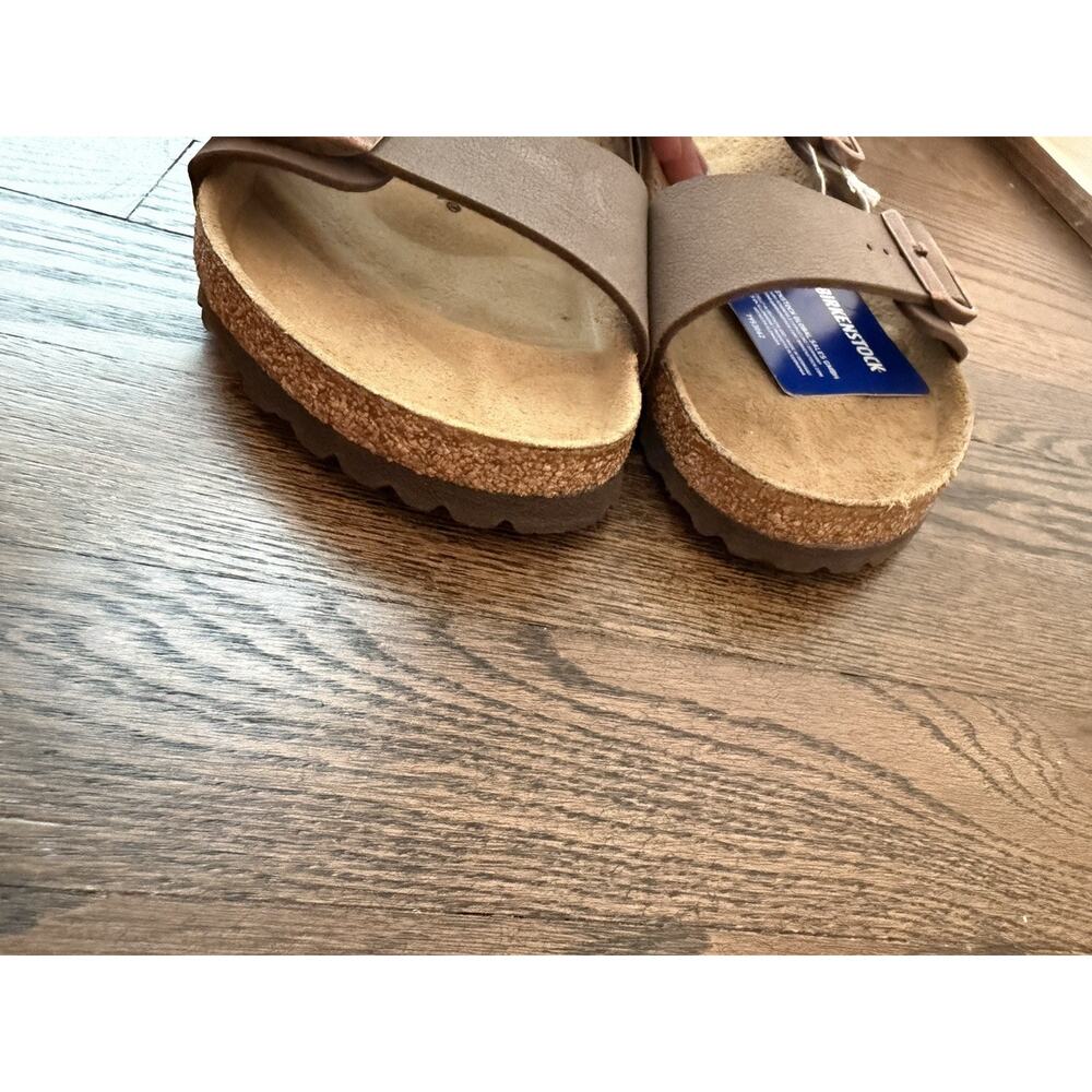 Birkenstock Arizona Mocha Birkibuc Soft Footbed Sandals Sz 42 Men's 9 Womens 11 - Picture 12 of 12